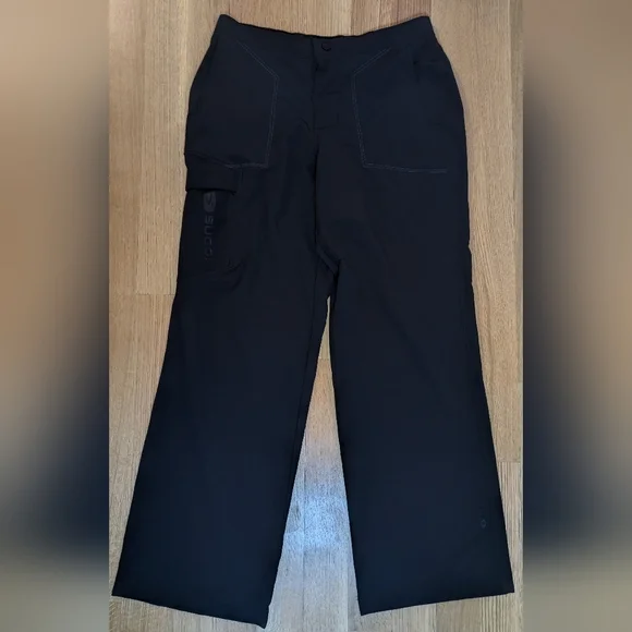 SUGOI Mens Pants Cargo Stretch Outdoor Hiking Cycling Nylon Black Sz M, Wide Leg - Picture 2 of 14